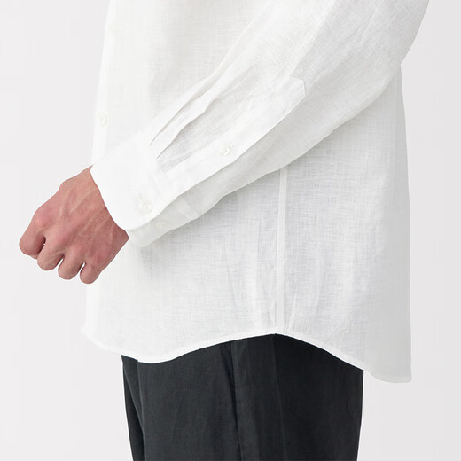 MUJI (MUJI) Hanma Water Water Lavage à manches longues Veste de chemise masculine Top Men's Summer Men's AC218A5S White M (170 / 92A)
