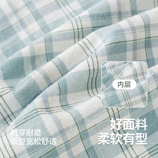 Dudujia Children's Autumn Plaid Shirt Suit Boys Lapel Jacket Knitted Vest Baby Cotton Pants Casual Jacket Blue 90