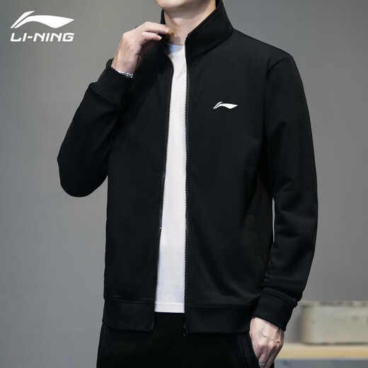 Li Ning Coat Sweins Sweports Cardshirt para hombres de primavera y otoño