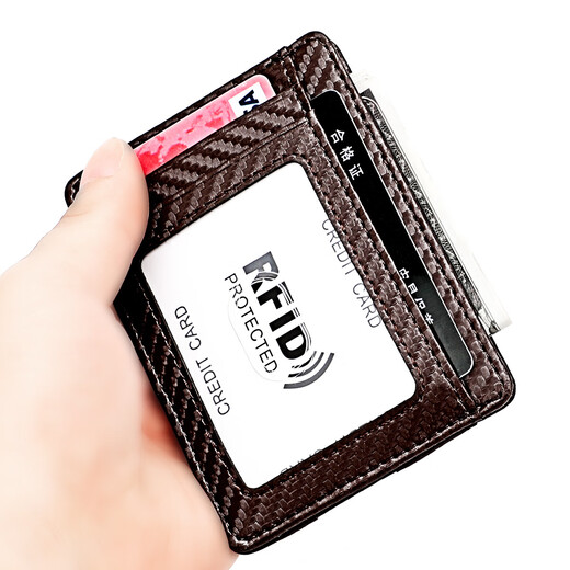 Vanlemn Danemark Antift Brush RFID Ultra-fibre US Dollar Clip European and American Wallet Shield Anti-Demagnetization Card Clip Card Fashion Card Pack Black