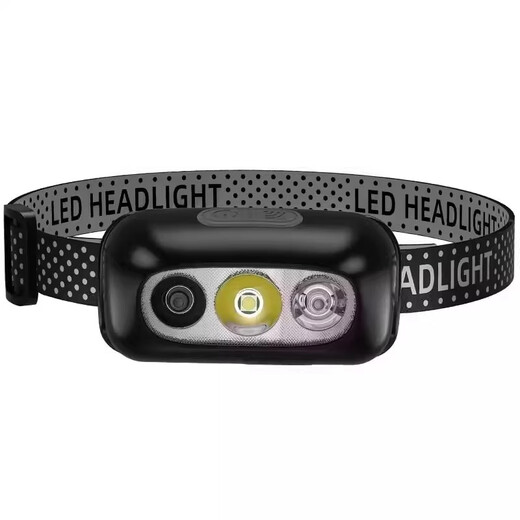 Oreille médicale, nez, gorge, phare, lampe à pince à capuchon à induction, lumière forte, casque de charge ultra lumineux, lampe de poche de la batterie ultra-longue 9900W, sans détection, 180h