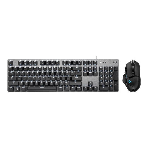 Logitech G502 HERO wired keyboard and mouse gaming mouse K845 wired gaming mechanical keyboard e-sports keyboard and mouse set k845 (blue axis) + G502HERO