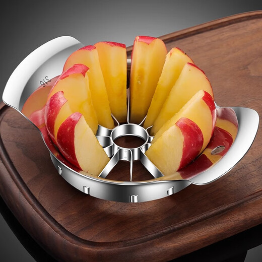CM live316 stainless steel apple slicer multi-functional household core remover artifact fruit cutting apple artifact 316 steel apple slicer (12 points)