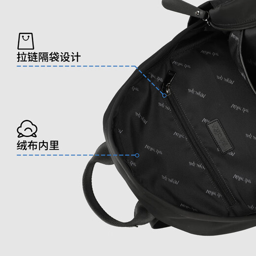 Walker Shop backpack men's backpack college school bag large capacity leisure travel bag commuting business computer bag men's bag black large size 43*32*13cm