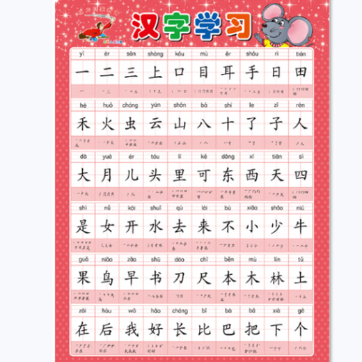 山头林村数字挂图1-2020内加减法早教认识汉字拼音图片挂画宝宝幼儿墙贴 牧场动物