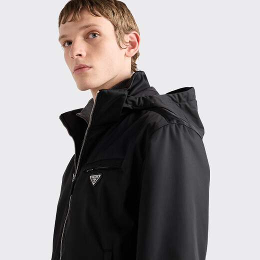 PRADA/Prada gift men's regenerated nylon short jacket black 52