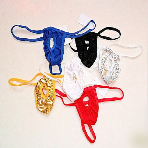 Long Night Sexy Underwear Men's Underwear Sexy Open Hole G-string Men's Open Crotch-free Sexy Red