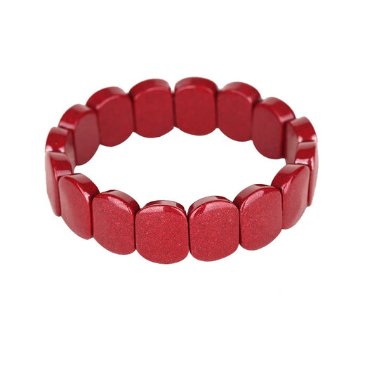 Vanden natural cinnabar bracelet, purple gold sand bracelet, birth year red bracelet, high purity bracelet bracelet, gift for girlfriend, 16 pieces for men