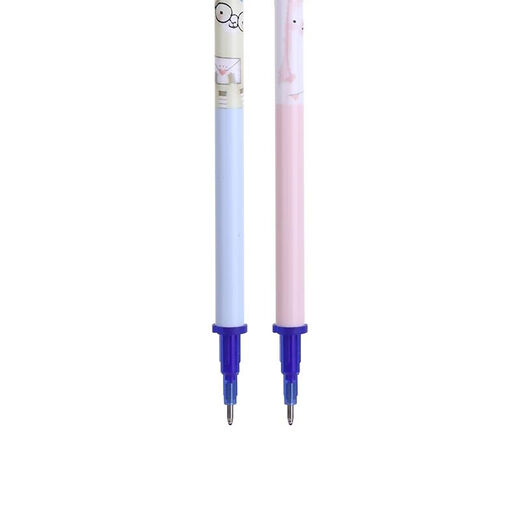得力A844热敏擦性笔笔芯0.5针管头可擦笔替换芯晶蓝色水笔 40支_㮸得力配套可擦笔1支 拔帽款A844可擦晶蓝色