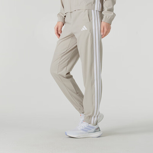 阿迪达斯 （adidas）女子奇迹矾土棕运动套装 跑步健身训练服舒适透气时尚休闲衣裤 JE1237纯棉T恤+长裤/两件套 M