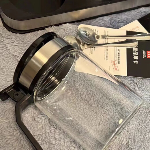 ZWILLING German-made glass seasoning box 3-piece set kitchen seasoning jar combination household salt shaker MSG bottle round seasoning jar three-piece set