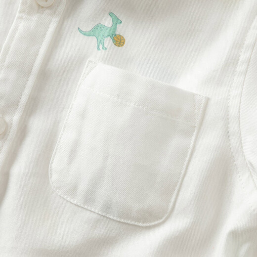 DAVE&BELLA Spring New Gentleman Children's Shirts Fashionable Boys' Children's Clothes Tops Children's Shirts Casual Boys' Clothes Dinosaur Print Ready Stock 100 cm (recommended height 90-100cm)