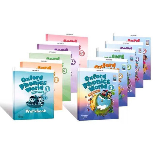 New version of Oxford Natural Spelling Textbook OxfordPhonicsWorld Level 12345 All 10 books are free to match. Click-through version 12345 Textbook + Exercise Book High Quality