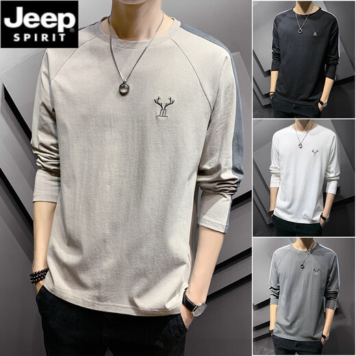 T-shirt à manches longues de Jeep Spirit Cotton Men à long terme.