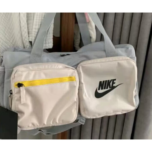 NIKE(耐克)运动休闲健身训练收纳撞色单肩背包拎包斜挎包BA-官方旗舰 BA6169-010黑灰/ 尺寸：47*24*22