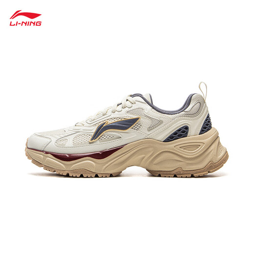 Li ni ning et wang chuqin même anneau d'étoile chaussures décontractées chaussures masculines 25 nouveaux chaussures de papa polyvalent rétro épaisse en améliorant Agcv111