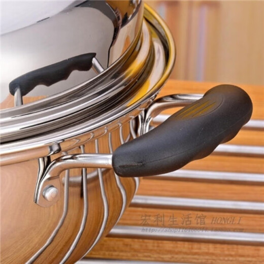 FANCYCHIC extra thick stainless steel steaming soup pot high lid hot pot dual-purpose steamer single-layer household steam seafood steam sauna pot steaming dual-purpose double sauna pot for 12 people 36cm