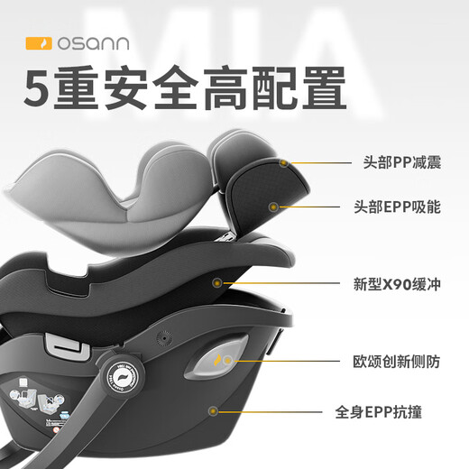 Osann (Osann) Germinación Baby Baby Casking Safety SEAT CAR Portable Car Baby Cradle