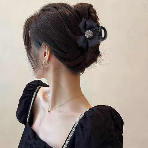 Xiang Wan Hairpin Hairpin High-end Hairpin Women's Bow Knot Clip Back of Head Small Hair Shark Clip Hair Accessory