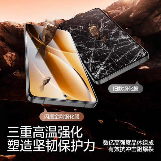 闪魔【超声波解锁膜】适用红米k80/K80pro钢化膜红米k80手机膜Redmi防爆抗指纹全玻璃超清高透手机贴膜 【抗蓝光升级防爆抗指纹】2片+神器 红米K80/K80pro【不能解锁包退】