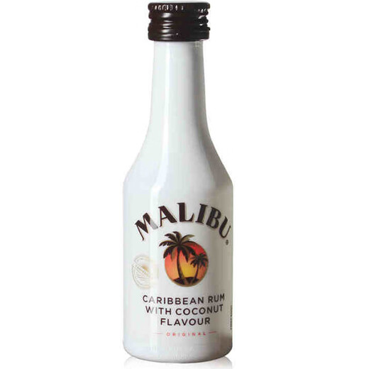 Malibao Rum zubereitet Wein karibische Kokosnussgeschmack Fremdwein 21 Grad weißer Rum 50ml 1 Flasche kleine Wein Edition