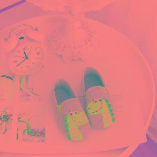 Yujiyu Kindergarten Spring and Autumn Boys' Silent Non-Slip Pure Cotton Indoor Shoes Soft Sole Floor Bag Heel Children's Shoes Home Slippers Navy Blue Small Crab 30 Inner Length 19cm