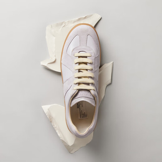 Maison Margiela【尊享特惠】马吉拉德训牛皮革拼接运动鞋休闲鞋子男鞋 T6172灰蓝色 41.5