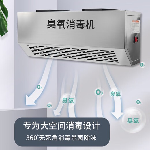 EVANLEY wall-mounted ozone generator industrial commercial school laboratory food factory packaging workshop disinfection machine garbage room purification air deodorization disinfection sterilization ozone machine 10g/h (100 square meters) remote control timing durable model