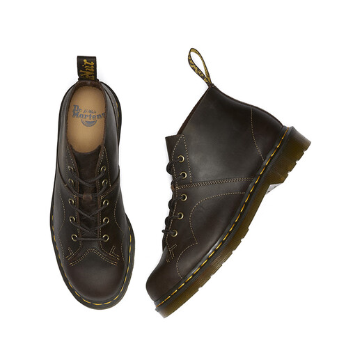 
Martin (DR.MARTENS) Church men and women summer fashion Crazy Horse leather dark brown short boots Martin boots dark brown 37