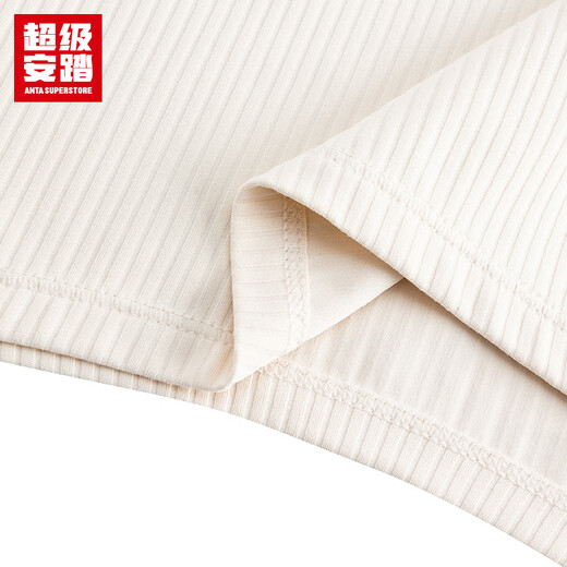 Super Anta Ice Silk T丨Sports Short Sleeve T-Shirt Women's Summer Yoga Pilates Slim Fit Top Women 162527197U Fish Belly White-1 XL/Female 175