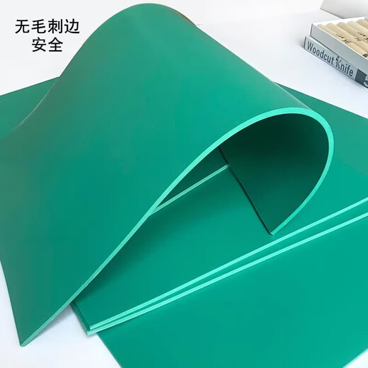 Jans printmaking tool set roller + Malian + wood mushroom material board painting wood engraving board rubber board basic carving knife ink roller roller roller rubber beginner set A4 rubber board 22*30CM one piece