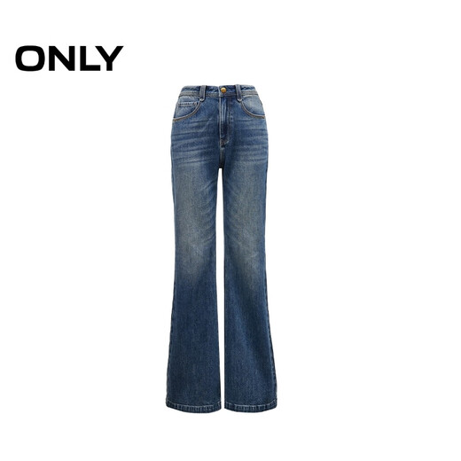 ONLY 2025 spring fashion petite high-waist slim bell-bottom jeans for women|125132085