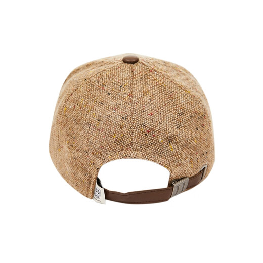 SEASON HIGH spring fashionable and comfortable new baseball cap with wool variegated three-dimensional letter embroidery fashionable adjustable women's G10 mixed brown one size