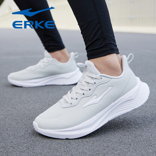 Hongxing Erke Men's Shoes Summer 2025 New Dad Soft Sole Sneakers Mesh Shoes Mesh Мужские кроссовки для мужской кроссовки дышащие повседневные туфли 3523 серо-белые и белые [водонепроницаемый верхний 3285 тот же стиль] 41 высокая стоимость