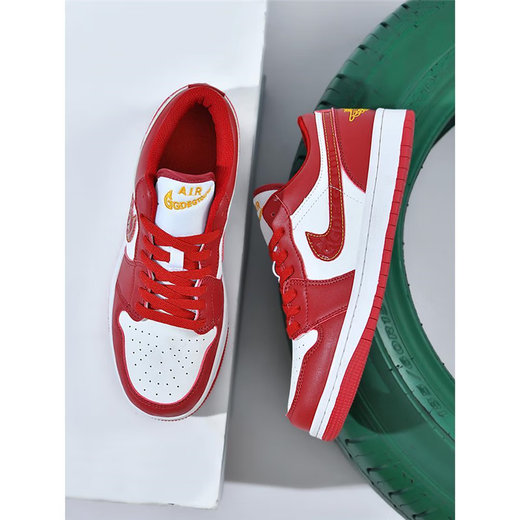 AJ Zapatos regulares para hombres Putian en blanco y negro Panda Dunk New Red AJ1 AJ1 Low Top Shoes Sports Women's Shoes Big Children 1699 metros Verdes 39