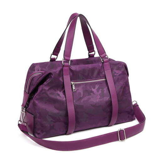 CRISP KERREIN香港品牌短途旅行包女手提大容量轻便健身包游泳潮牌行李包袋男 紫色