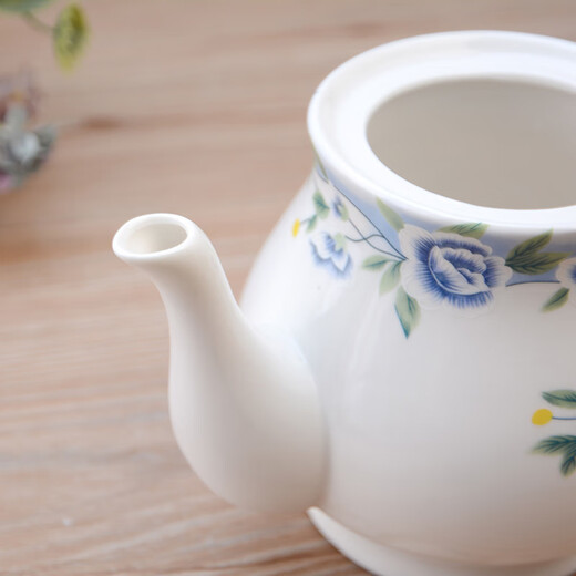 Yeyu family ceramic teapot large capacity high temperature resistant filter kettle universal for offices, restaurants and hotels Qingshan Mangrove (about 9 taels of water) 450ml