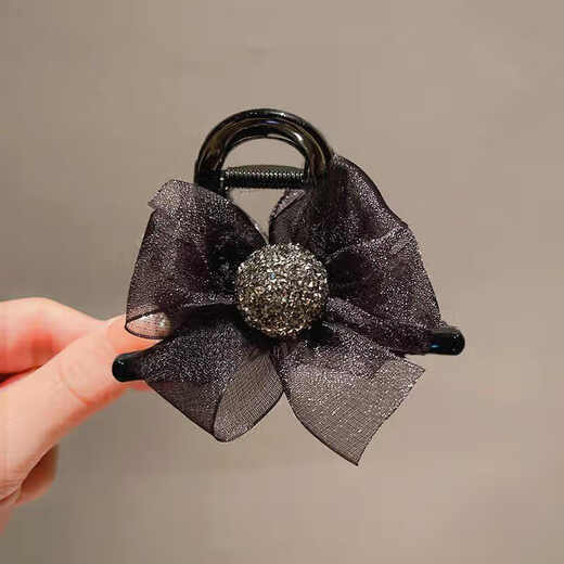 Xiang Wan Hairpin Hairpin High-end Hairpin Women's Bow Knot Clip Back of Head Small Hair Shark Clip Hair Accessory