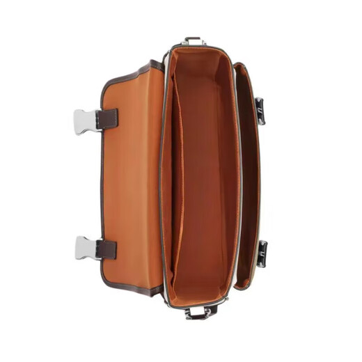Entrenador (entrenador) Bolsa para hombres, bolsa de franqueo a la antigua, bolsa de cámara, bolsa de mensajero, bolsa cuadrada pequeña, bolsa de cuerpo cruzado de un solo hombro para hombres, dale al novio CT753, ortografía blanca marrón SVX9K