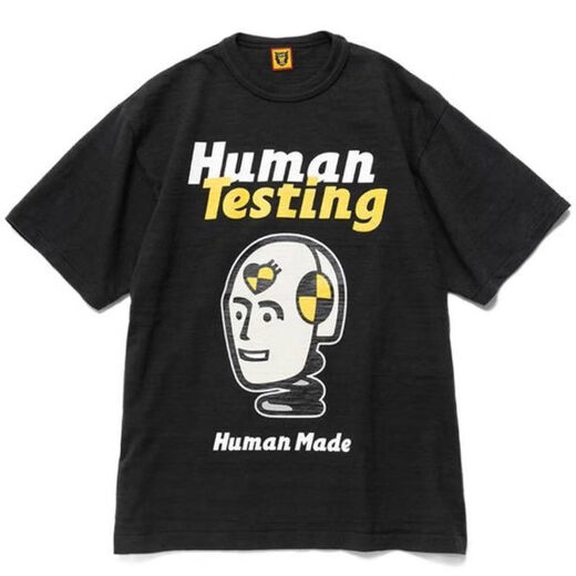 wvgapjup Human Made Cotton Pure Cotton Couple à manches courtes Cartoon Imprimé ouyang nana Le même t-shirt à cou rond 3878-conducteur de chiot de conduite blanc est sur le point de terminer la qualité de S est meilleure que les pairs