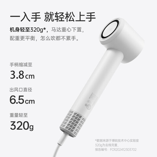 Feike Borui high-speed hair dryer negative ion protection hair dryer high power does not hurt hair hair blowing home portable student dormitory birthday gift national supplement PH1650 white