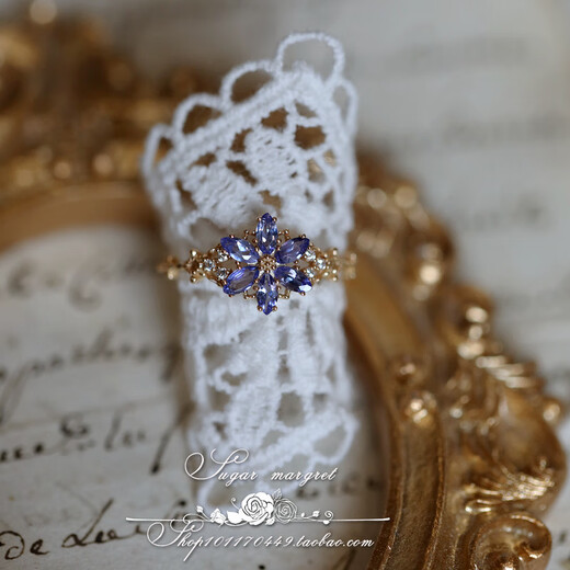 Weici LaCampanule Bluebell Villa Pure Tanzanian Horse Eye Snowflake 925 Sterling Silver Ring Pendant Hong Kong No. 8