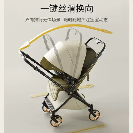 DearMom stroller Rome holiday two-way foldable seats and lying lightweight high landscape with shock absorbing trolley Max