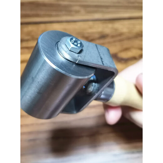 XMSJ Roule de presse en acier inoxydable Double roulement à rouleau solide Rouleau étanche en cuir en cuir en cuir en fer à rouleau d'autocollant autocollère d'échappement 5 cm Roue de presse en acier inoxydable (environ 695 grammes de poignée métallique D4