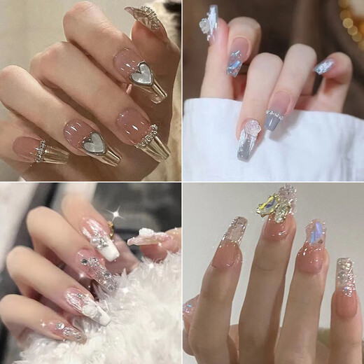 Usar uñas con ojo de gato de gato hecho a mano de alta gama Patch de uñas con uñas Faltas de uñas