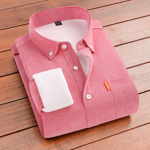 Western Region Camel (Vancamel) reines Baumwoll Oxford drehen warmes Hemd Winter Herren Vlies verdicktes Hemd mittleren Alters Lose Langarmjacke 683 Hellgrünes Fleece verdickt 2xl