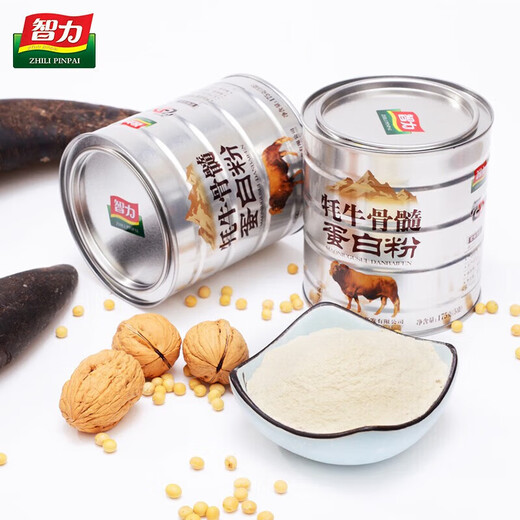 智力山东阿胶蛋白粉6罐*1盒牦牛骨髓蛋白粉 中老年益生元高钙蛋白粉 山东阿胶蛋白粉1050g*2盒