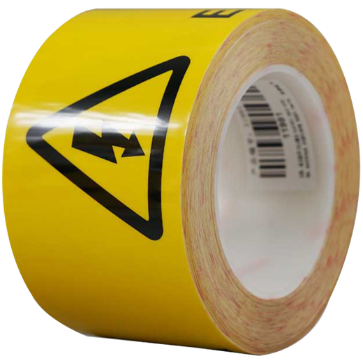 
Anseri Logo Tape Safety Marking Tape Wear-resistant floor warning tape 75mm22m (Beware of electric shock) 11981