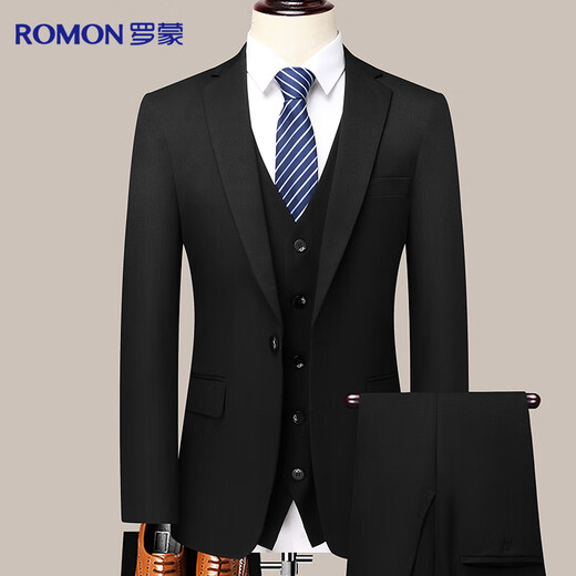 Luo Meng suit men's business professional formal wear casual slim suit workwear groomsmen groom wedding dress men's clothing