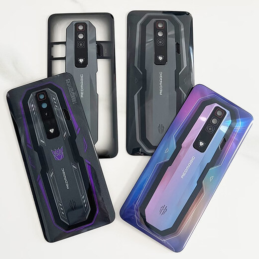Я подходит для Nubia Red Magic 7 NX679J 7S заднее покрытие с задней крышкой с задним корпусом с задней крышкой с задней крышкой Red Magic 7 Задняя крышка Верховная крышка Верховная передняя часть прозрачного корпуса без линз.
